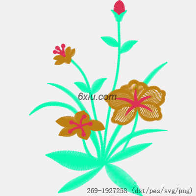 svg矢量绣花图下载