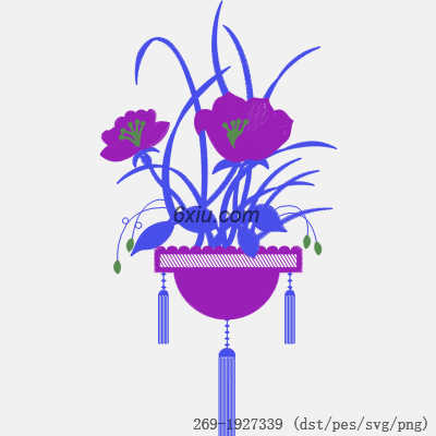 svg矢量绣花图下载
