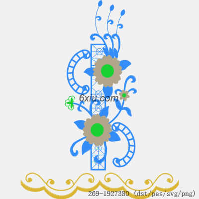 svg矢量绣花图下载