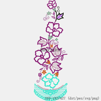 svg矢量绣花图下载