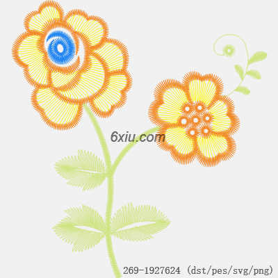 svg矢量绣花图下载