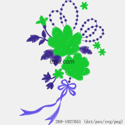 svg矢量绣花图下载