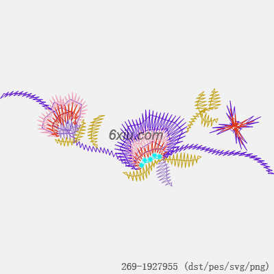 svg矢量绣花图下载
