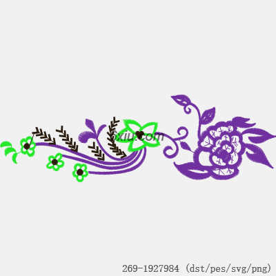 svg矢量绣花图下载