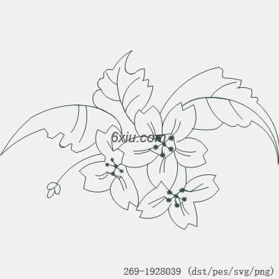 svg矢量绣花图下载