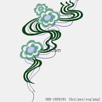 svg矢量绣花图下载