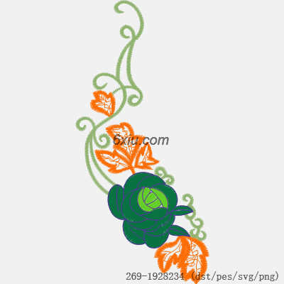 svg矢量绣花图下载