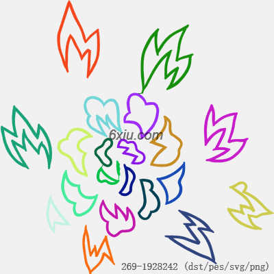 svg矢量绣花图下载