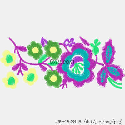 svg矢量绣花图下载