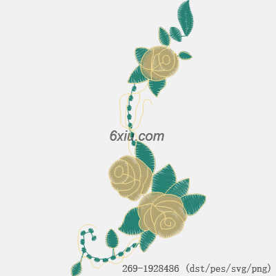 svg矢量绣花图下载