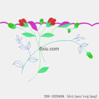 svg矢量绣花图下载