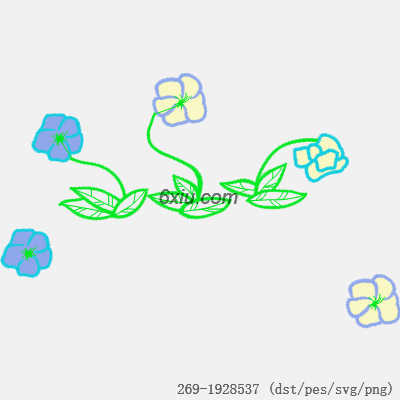 svg矢量绣花图下载