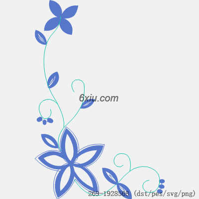 svg矢量绣花图下载