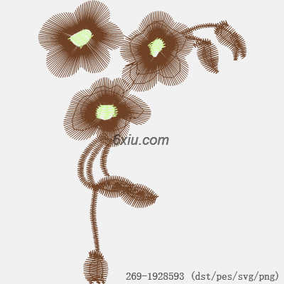 svg矢量绣花图下载