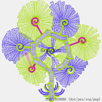 svg矢量绣花图下载