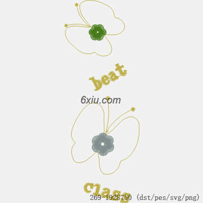 svg矢量绣花图下载