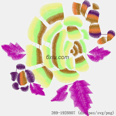 svg矢量绣花图下载