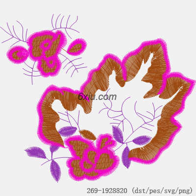 svg矢量绣花图下载