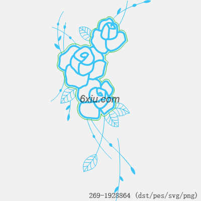 svg矢量绣花图下载