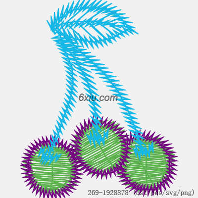 svg矢量绣花图下载