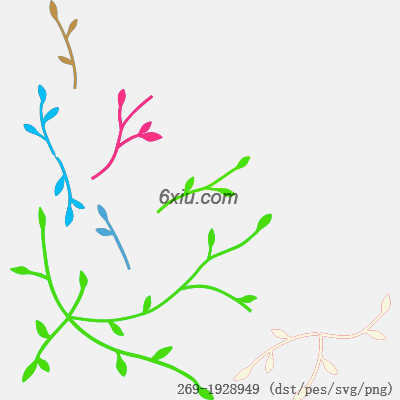 svg矢量绣花图下载