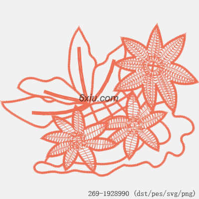 svg矢量绣花图下载
