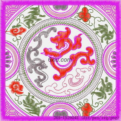 svg矢量绣花图下载
