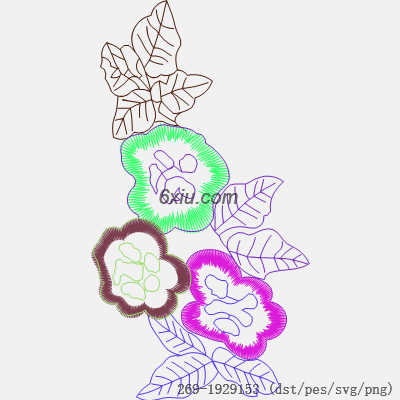 svg矢量绣花图下载