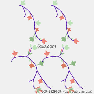svg矢量绣花图下载