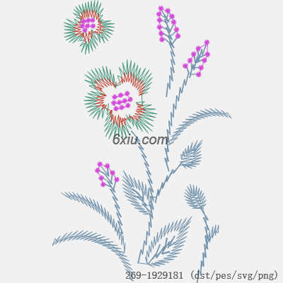 svg矢量绣花图下载