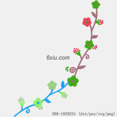 svg矢量绣花图下载