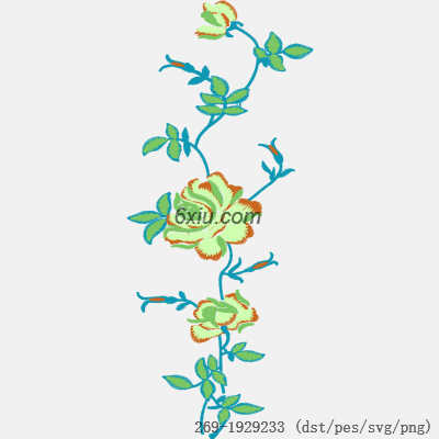 svg矢量绣花图下载