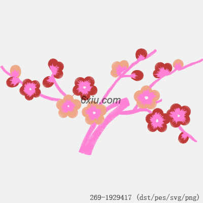 svg矢量绣花图下载