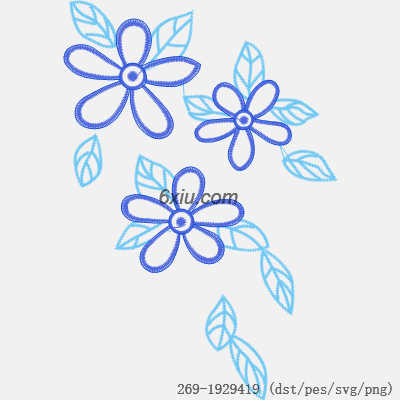 svg矢量绣花图下载