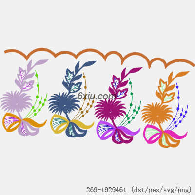 svg矢量绣花图下载
