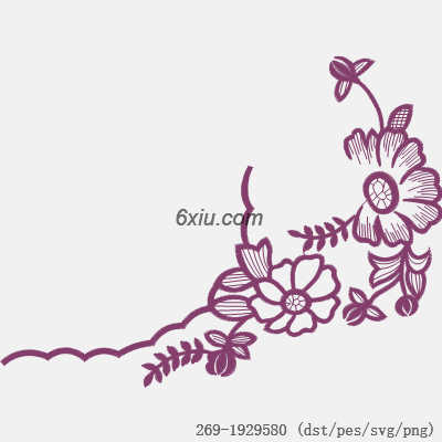 svg矢量绣花图下载