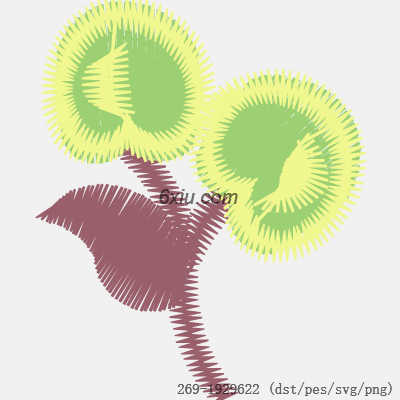 svg矢量绣花图下载