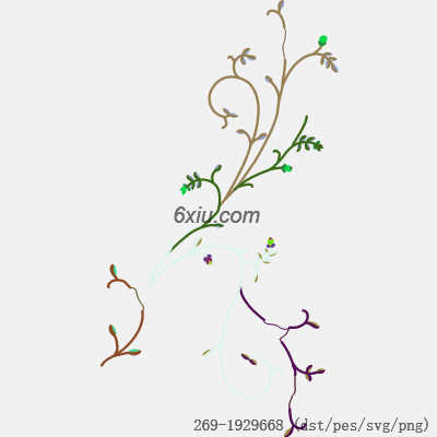 svg矢量绣花图下载