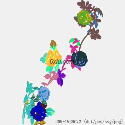 svg矢量绣花图下载