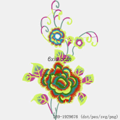 svg矢量绣花图下载