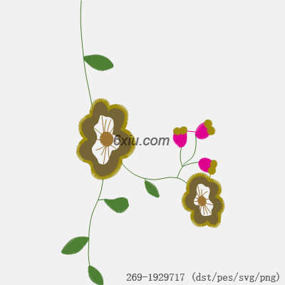 svg矢量绣花图下载