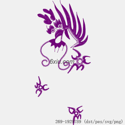 svg矢量绣花图下载
