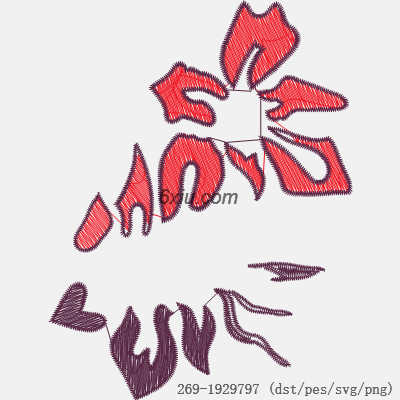 svg矢量绣花图下载
