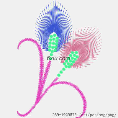 svg矢量绣花图下载