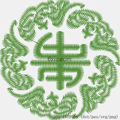 svg矢量绣花图下载