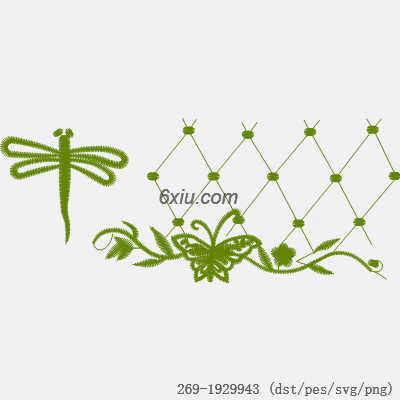 svg矢量绣花图下载
