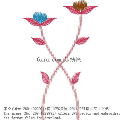 svg矢量绣花图下载