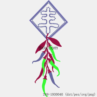 svg矢量绣花图下载