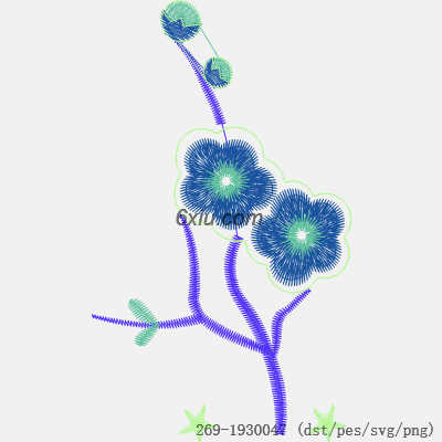 svg矢量绣花图下载