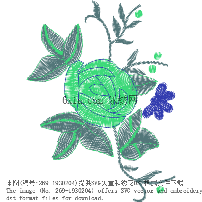 svg矢量绣花图下载
